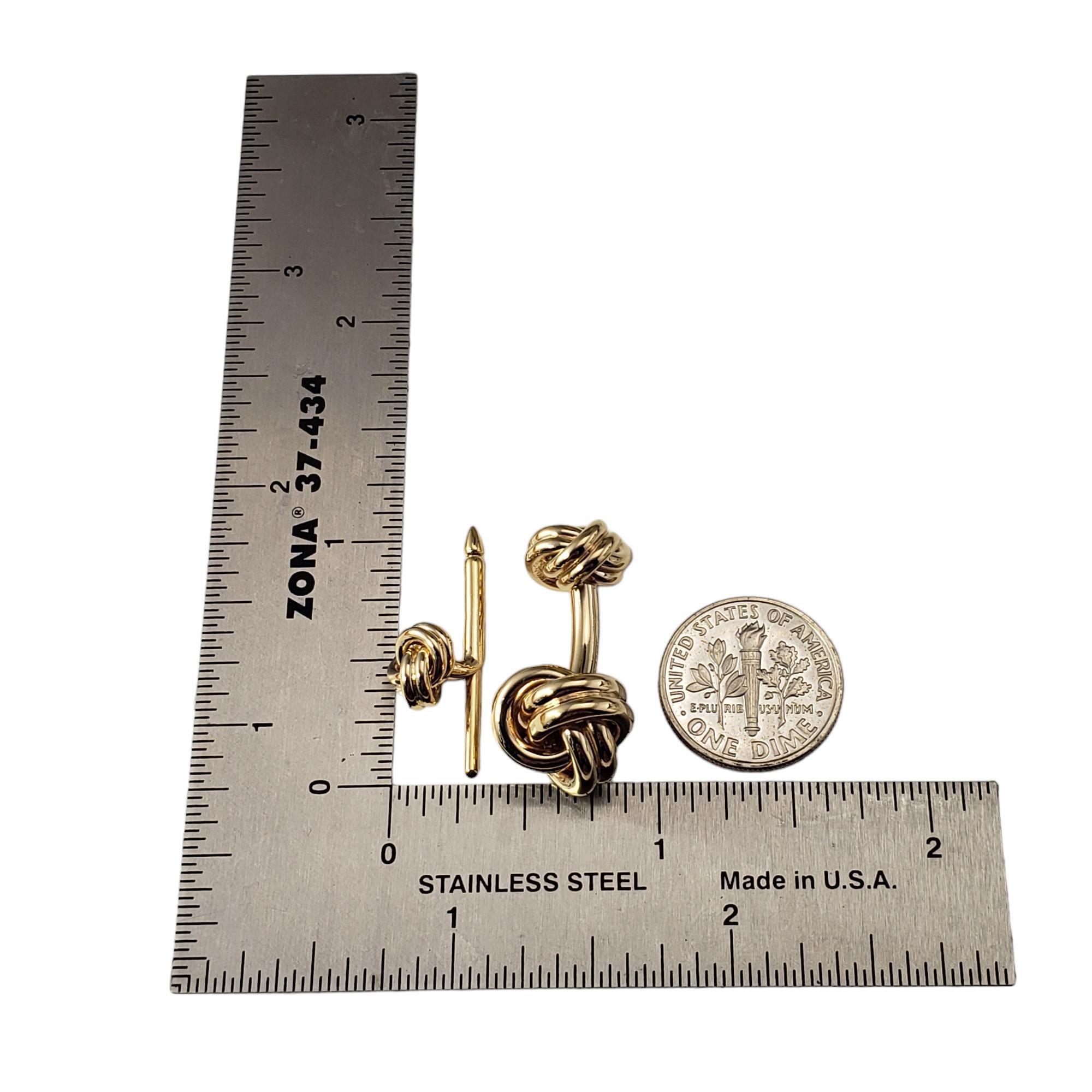 Gemelli e borchie da camicia Tiffany & Co. in oro giallo 14K #17751 in vendita 2