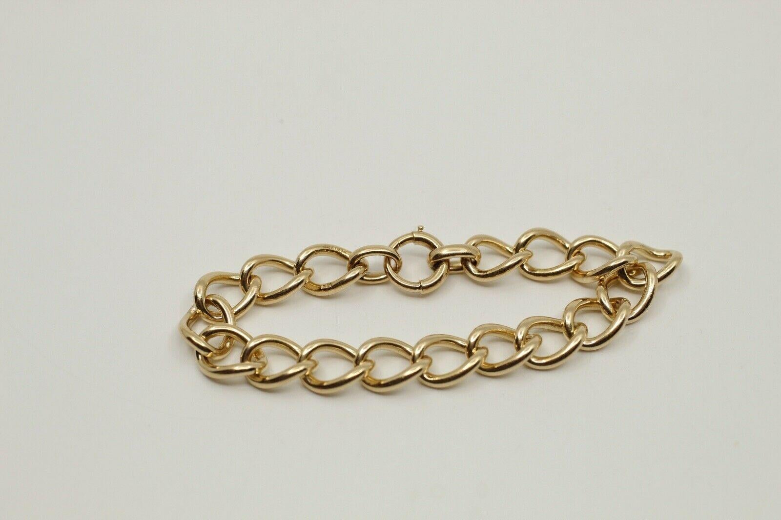 Tiffany & Co. 14k Yellow Gold Link Bracelet Vintage & Rare


Here is your chance to purchase a beautiful and highly collectible designer bracelet.  Truly a great piece at a great price! 

Weight: 24.3 grams

Dimensions: 6.75