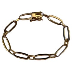 Tiffany & Co. 14k Yellow Gold Oval Link Bracelet Vintage