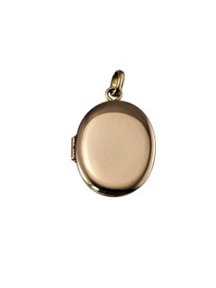 Tiffany & Co. 14K Yellow Gold Oval Locket Pendant w/Box #24858