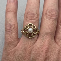 Tiffany & Co. 14k Yellow Gold Pearl Ring