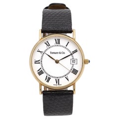 Tiffany & Co. 14K Yellow Gold Roman Dial Date Quartz Men’s Watch Tiffany & Co. 14K Yellow Gold Roman Dial Date Quartz Men’s Watch