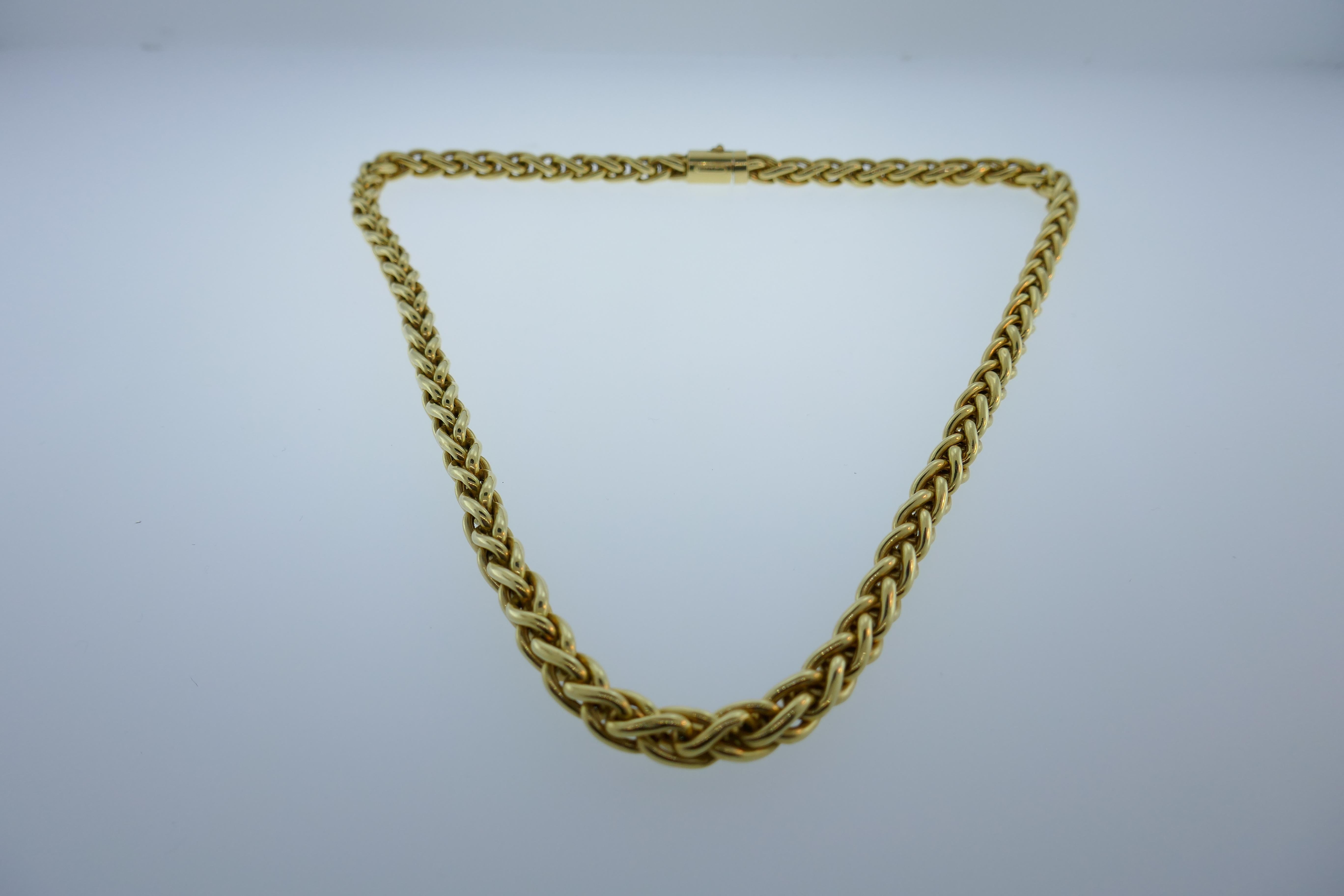 vintage gold rope chain