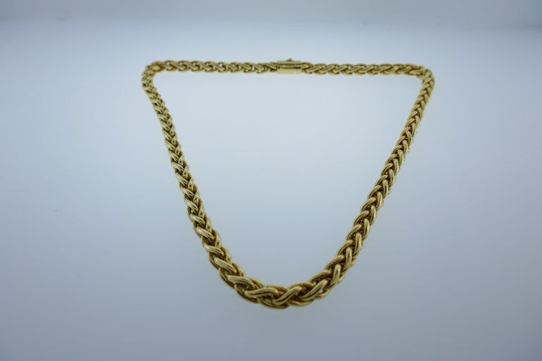 Tiffany and Co. 14 Karat Yellow Gold Rope Chain Necklace Vintage at ...