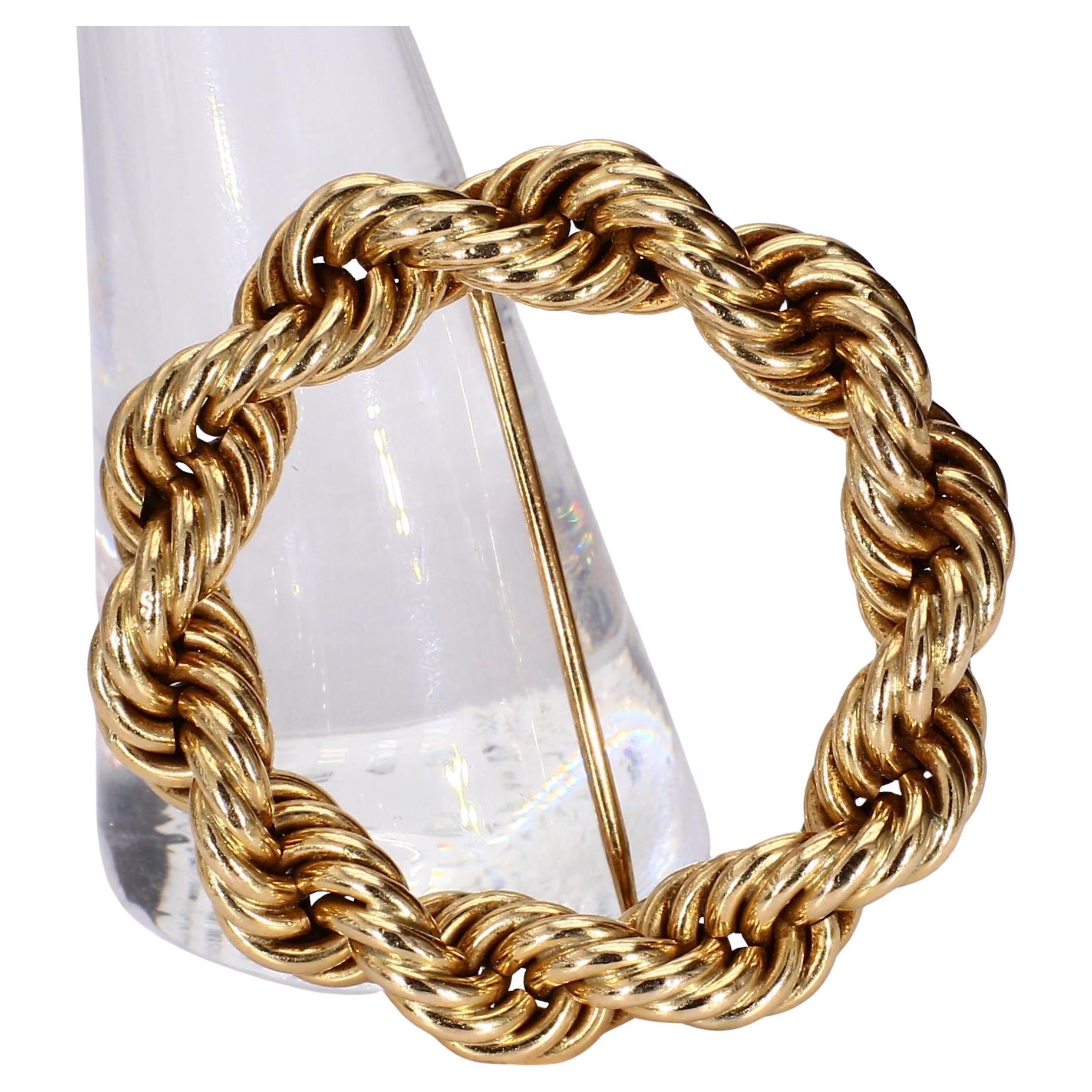 Broche en or jaune 14k de Tiffany & Co.