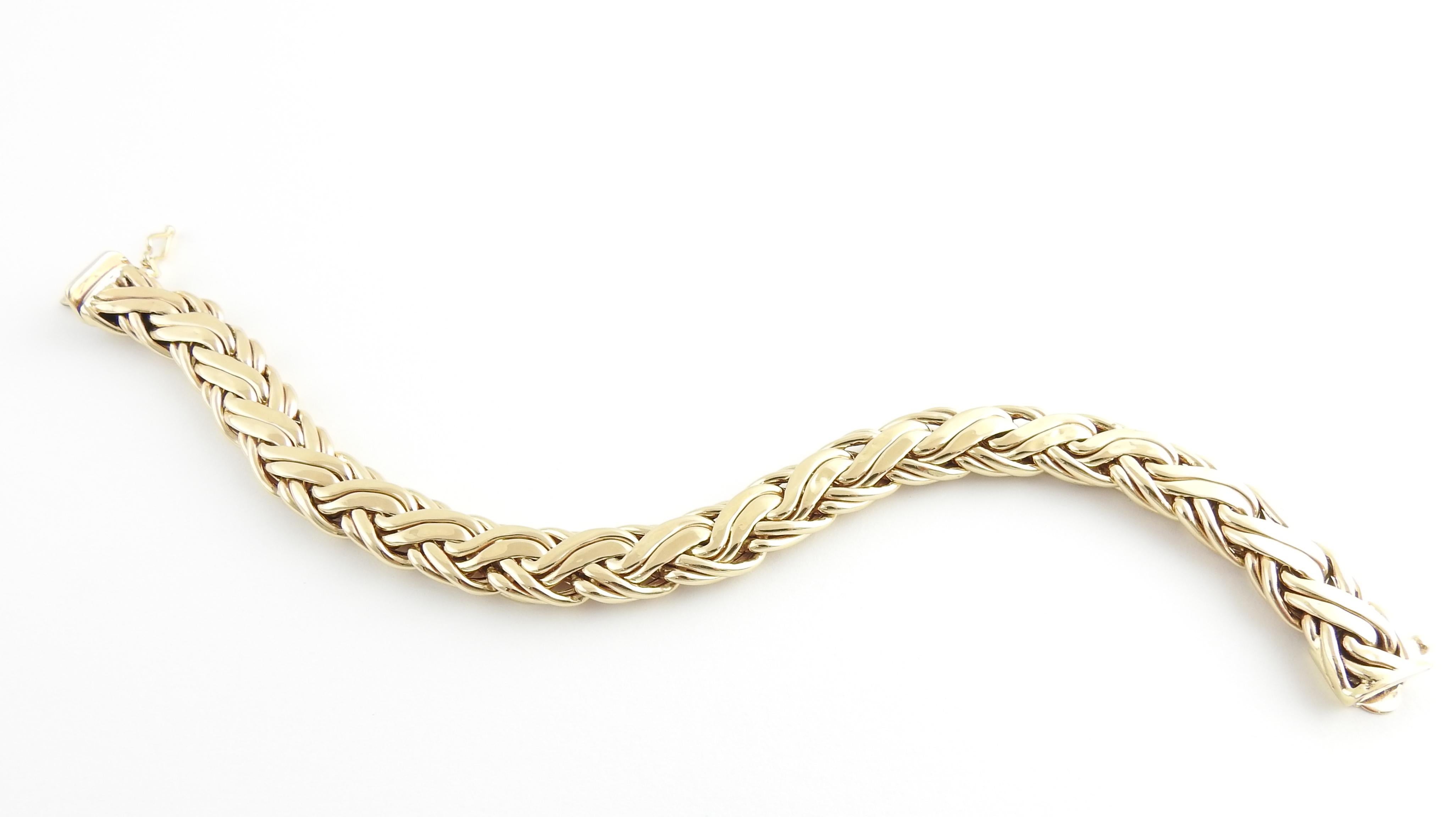 Women's Tiffany & Co. 14 Karat Yellow Gold Russian Weave Bracelet