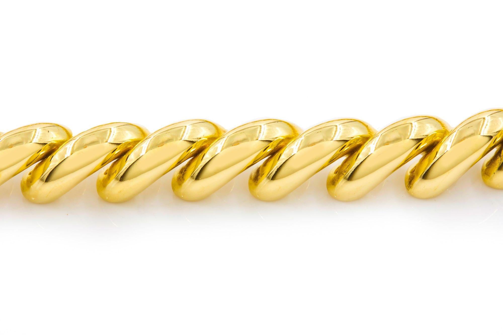 20th Century Tiffany & Co 14k Yellow Gold San-Marco Necklace  16