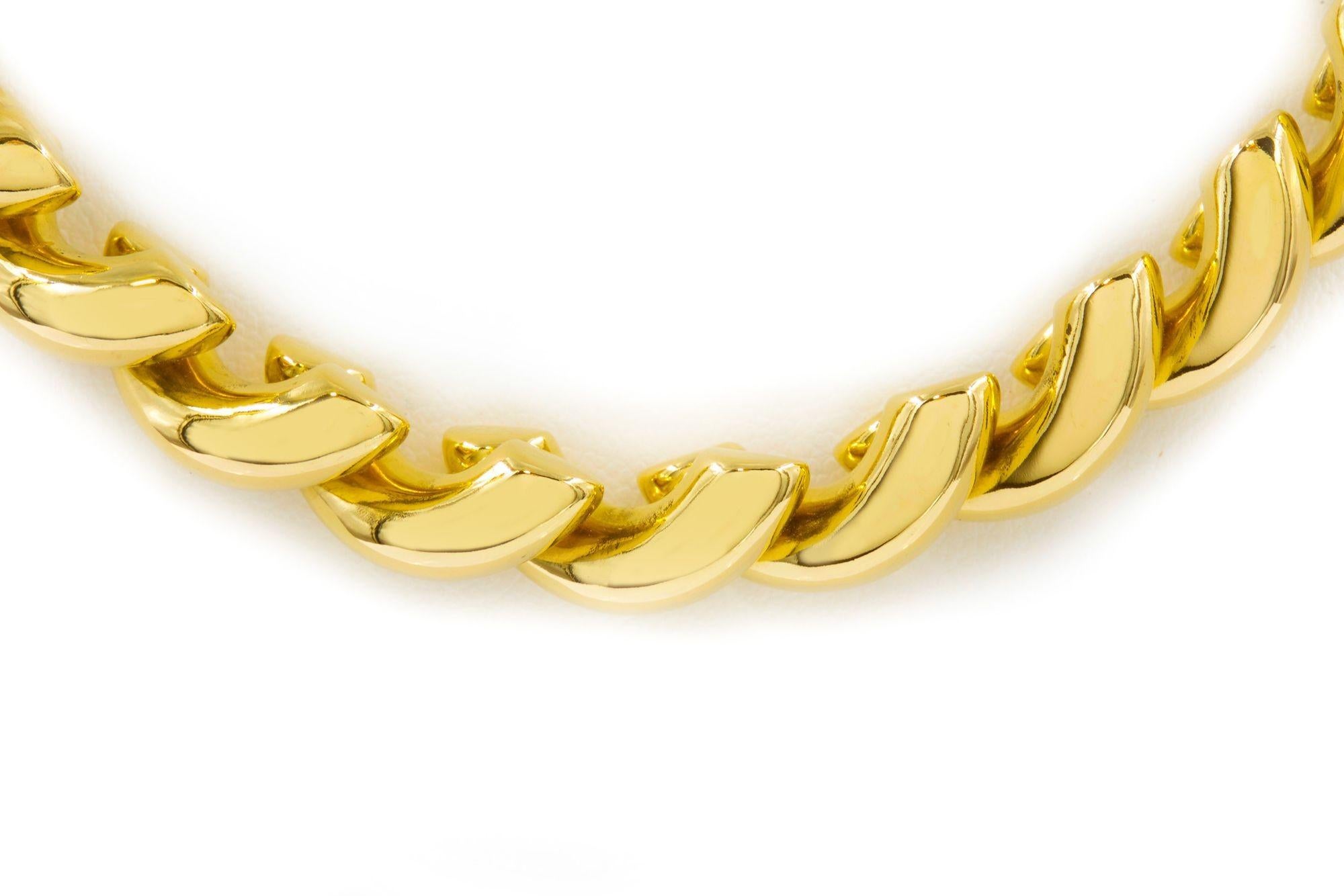 Tiffany & Co 14k Yellow Gold San-Marco Necklace  16