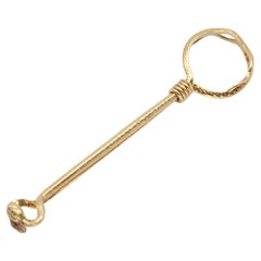 Anillo portacigarrillos Tiffany & Co. de oro amarillo de 14 quilates con motivo de serpiente circa 1940s
