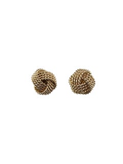 Tiffany & Co. 14K Yellow Gold Somerset Knot Stud Earrings #24536