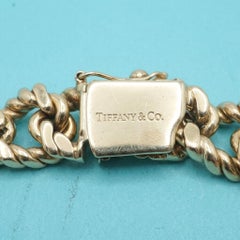 Tiffany & Co. 14k Yellow Gold Twist Cuban Link Chain Bracelet