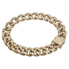Tiffany & Co. 14k Yellow Gold Twist Cuban Link Chain Bracelet