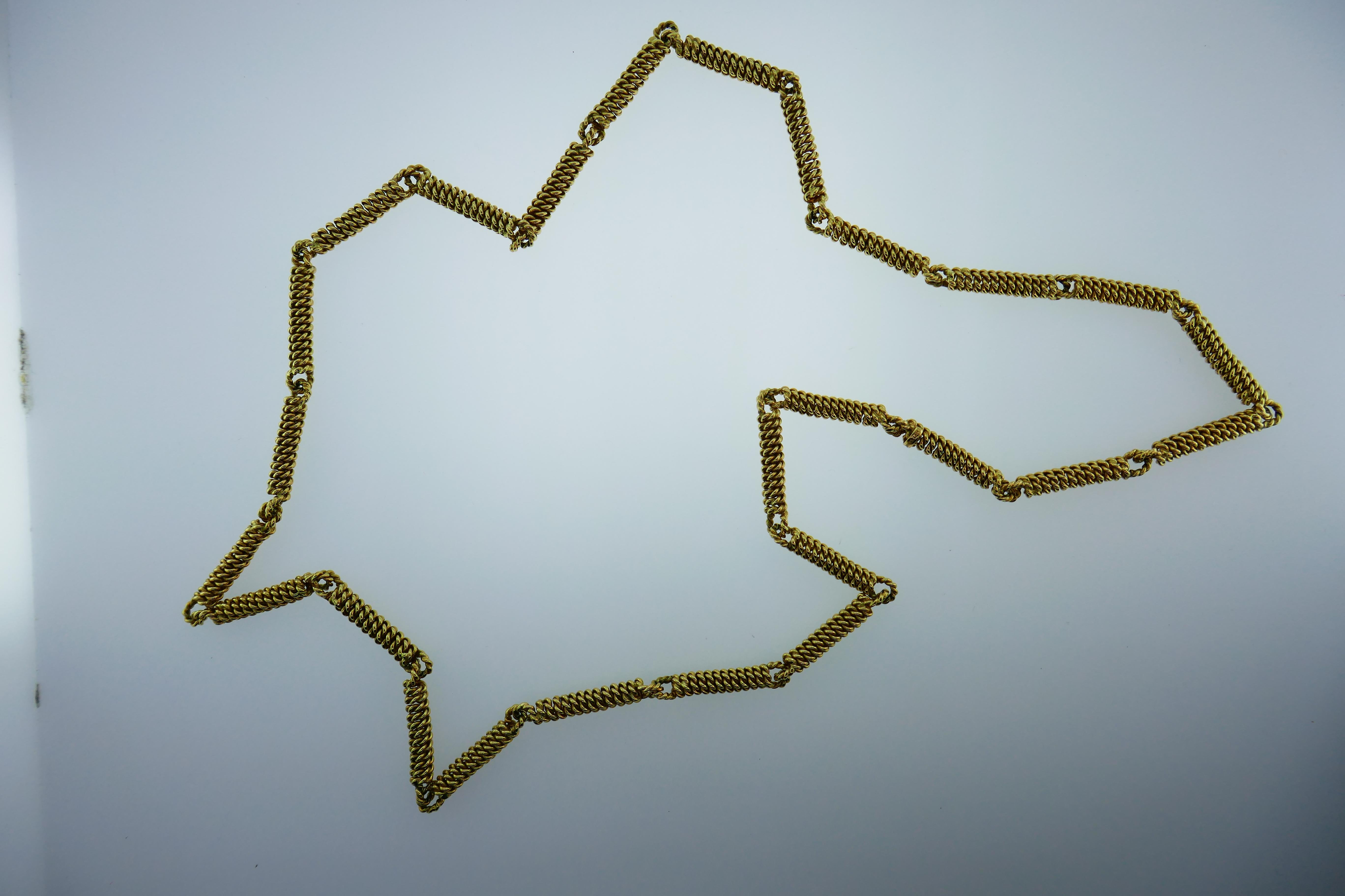 Here is your chance to purchase a beautiful and highly collectible designer necklace.  Truly a great piece at a great price! 

Weight: 108.7 grams 

Dimensions: 33