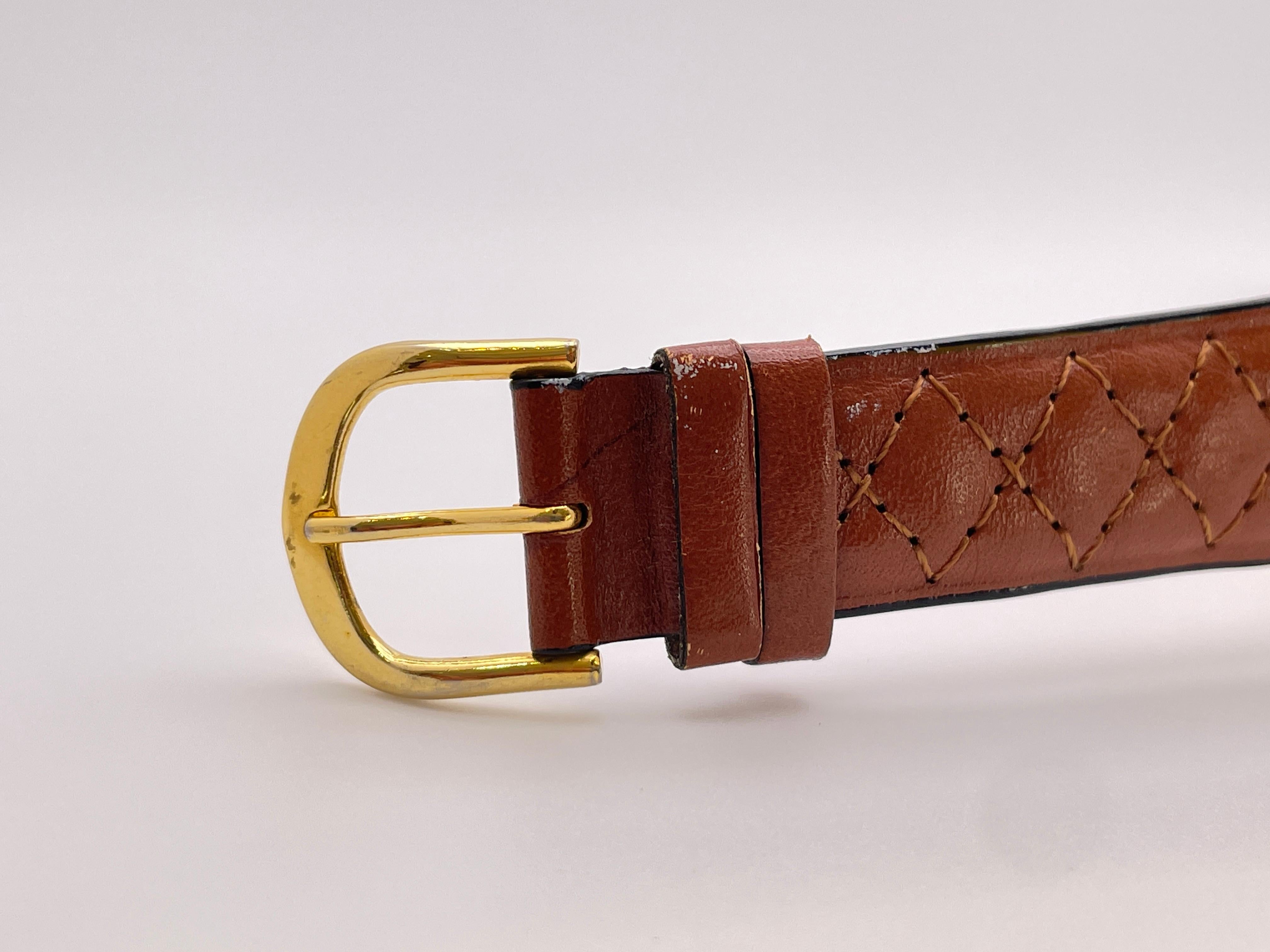 Tiffany & Co 14K Yellow Gold Vintage Automatic Watch Leather Band For Sale 6