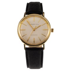 Tiffany & Co. 14k Yellow Gold Vintage Round Men's Automatic Watch w/ Box