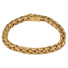 Tiffany & Co., bracelet tissé en or jaune 14 carats