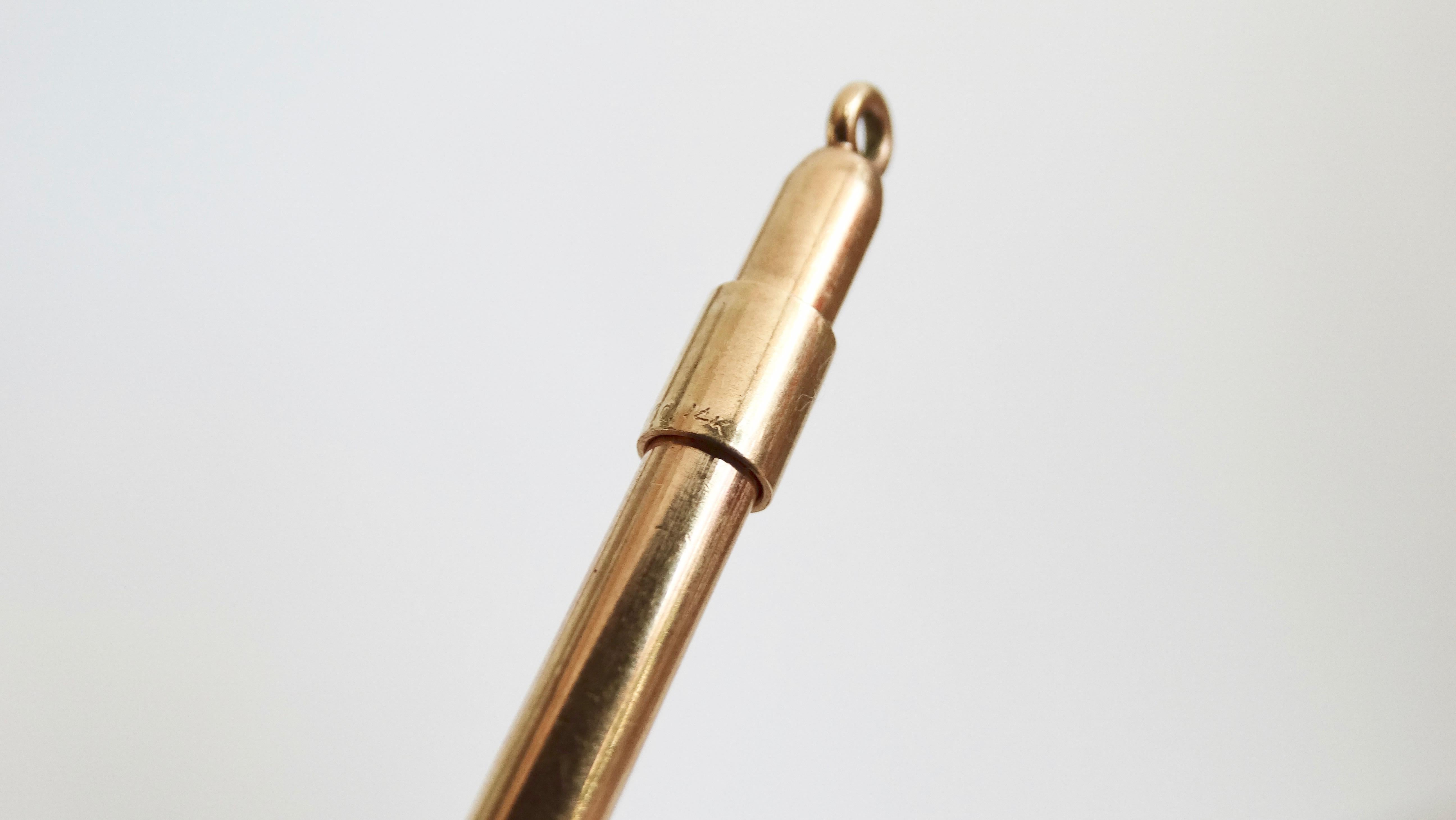 Tiffany & Co. 14kt Gold Cocktail Swizzle Stick Stirrer  In Good Condition In Scottsdale, AZ