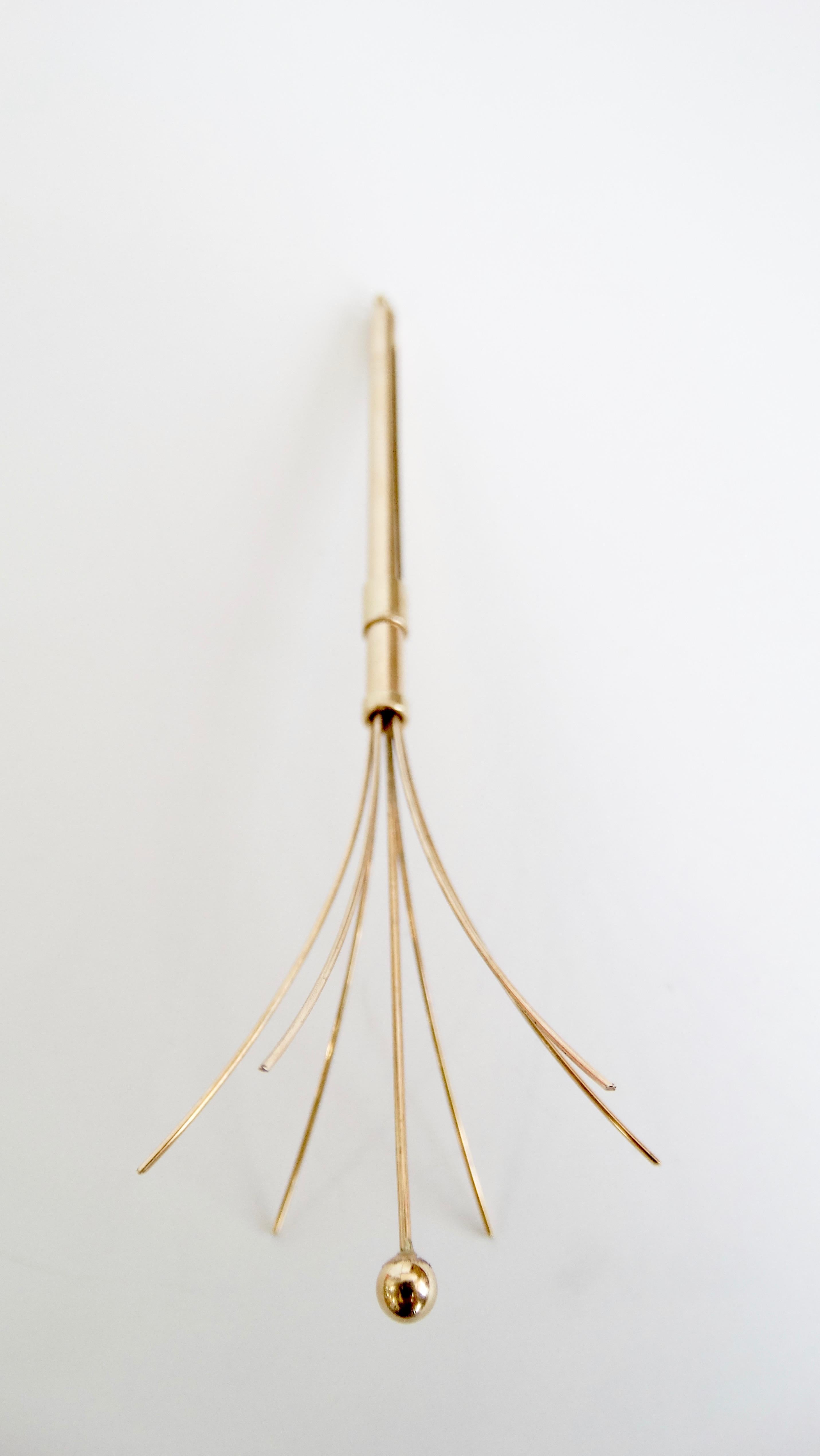 Tiffany & Co. 14kt Gold Cocktail Swizzle Stick Stirrer 1