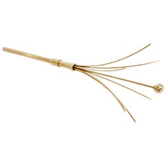 Tiffany & Co. 14kt Gold Cocktail Swizzle Stick Stirrer