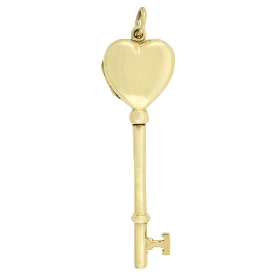 Tiffany & Co. 14kt Large "Key to My Heart" Locket Pendant
