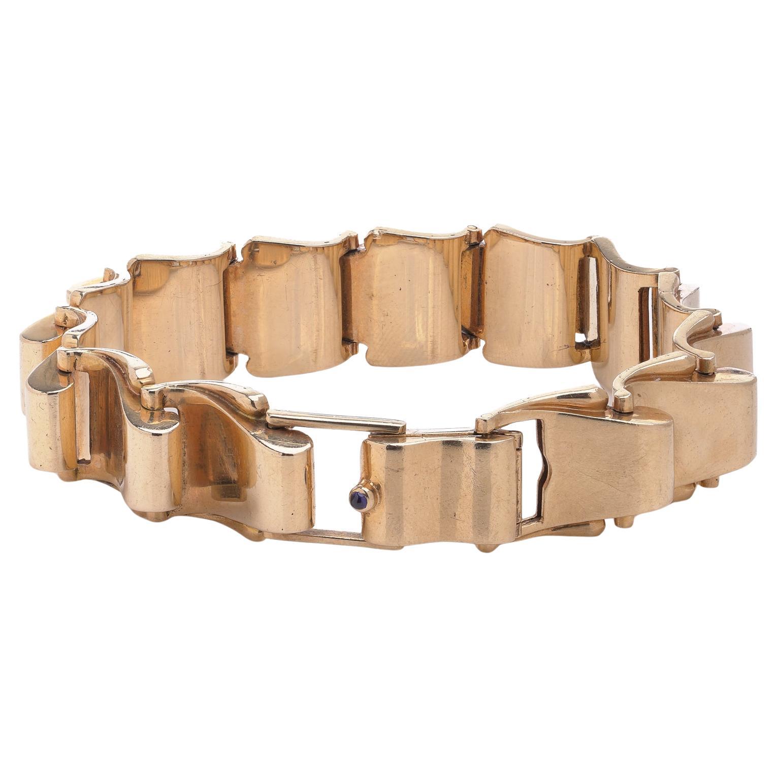 Tiffany & Co 14kt Yellow Gold Bracelet, Circa 1950s