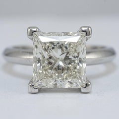 Tiffany & Co. 1.5 Carat Princess Cut Diamond Solitaire Engagement Ring