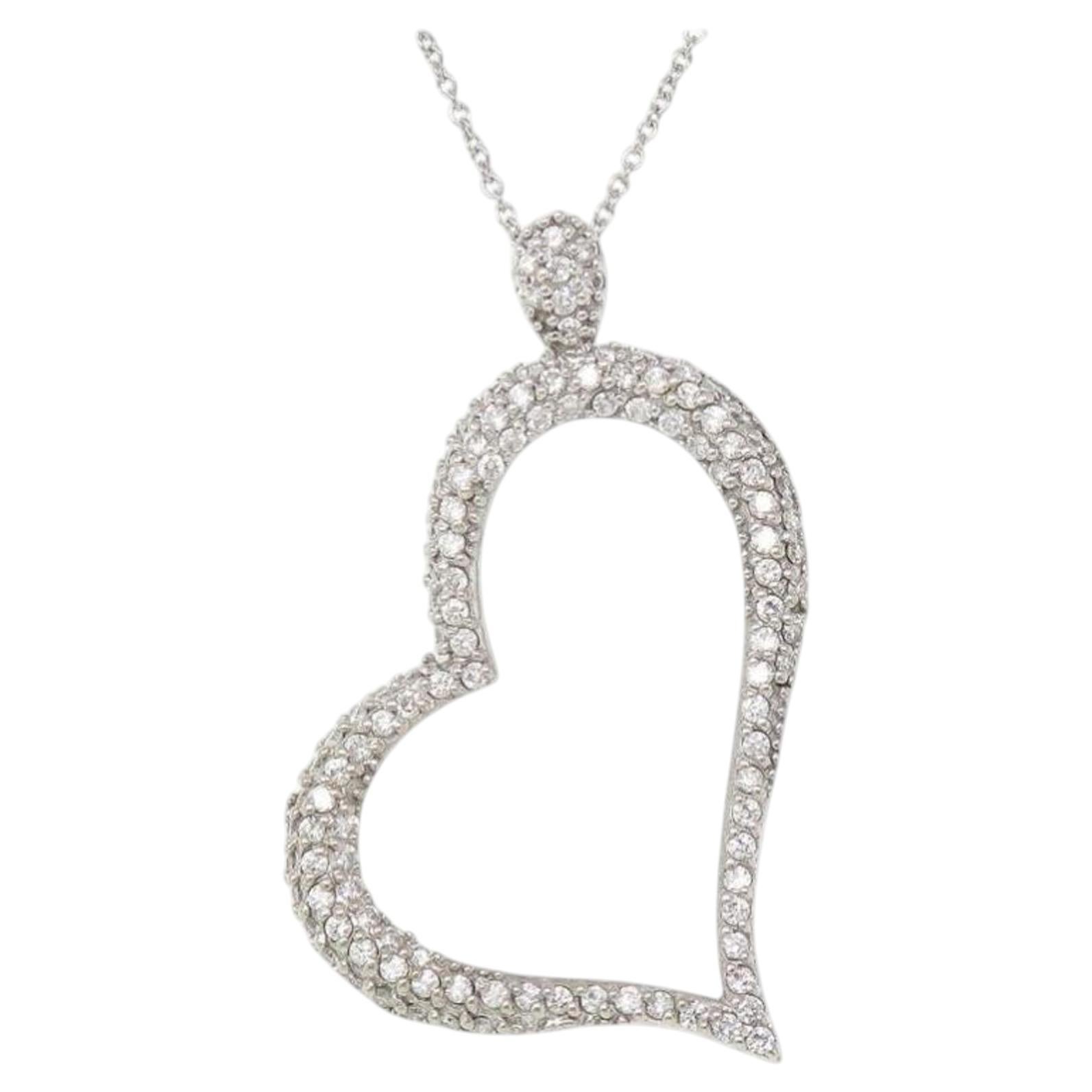 Tiffany & Co. Collier en or avec diamants pavés de 1,50 carat en vente