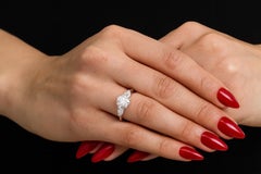 Tiffany & Co. Round Brilliant Diamond Platinum Three-Stone Ring