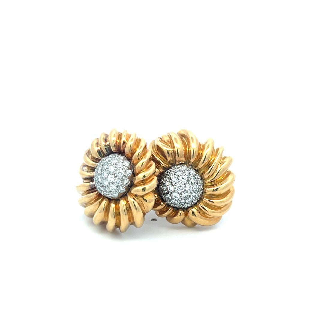 Tiffany & Co. Orecchini a clip con diamante rotondo F-VS da 1,50 carati, in oro 18 carati/piatto. in vendita 6