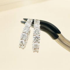 Tiffany & Co. 1.50 CTW Diamond Platinum Huggies