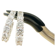 Tiffany & Co. 1.50 CTW Diamond Platinum Huggies