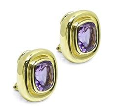 Tiffany & Co 15.00ct Amethyst Gold Paloma Picasso Earrings