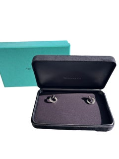Tiffany & Co. Orecchini a cerchio con diamanti tondi e brillanti da 1,51 carati in platino