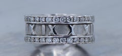 Tiffany & Co. 1.55 Carat Diamond and White Gold 'Atlas' Band Ring