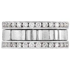 Anillo "Atlas" de oro blanco y diamantes de 1,55 quilates de Tiffany & Co.