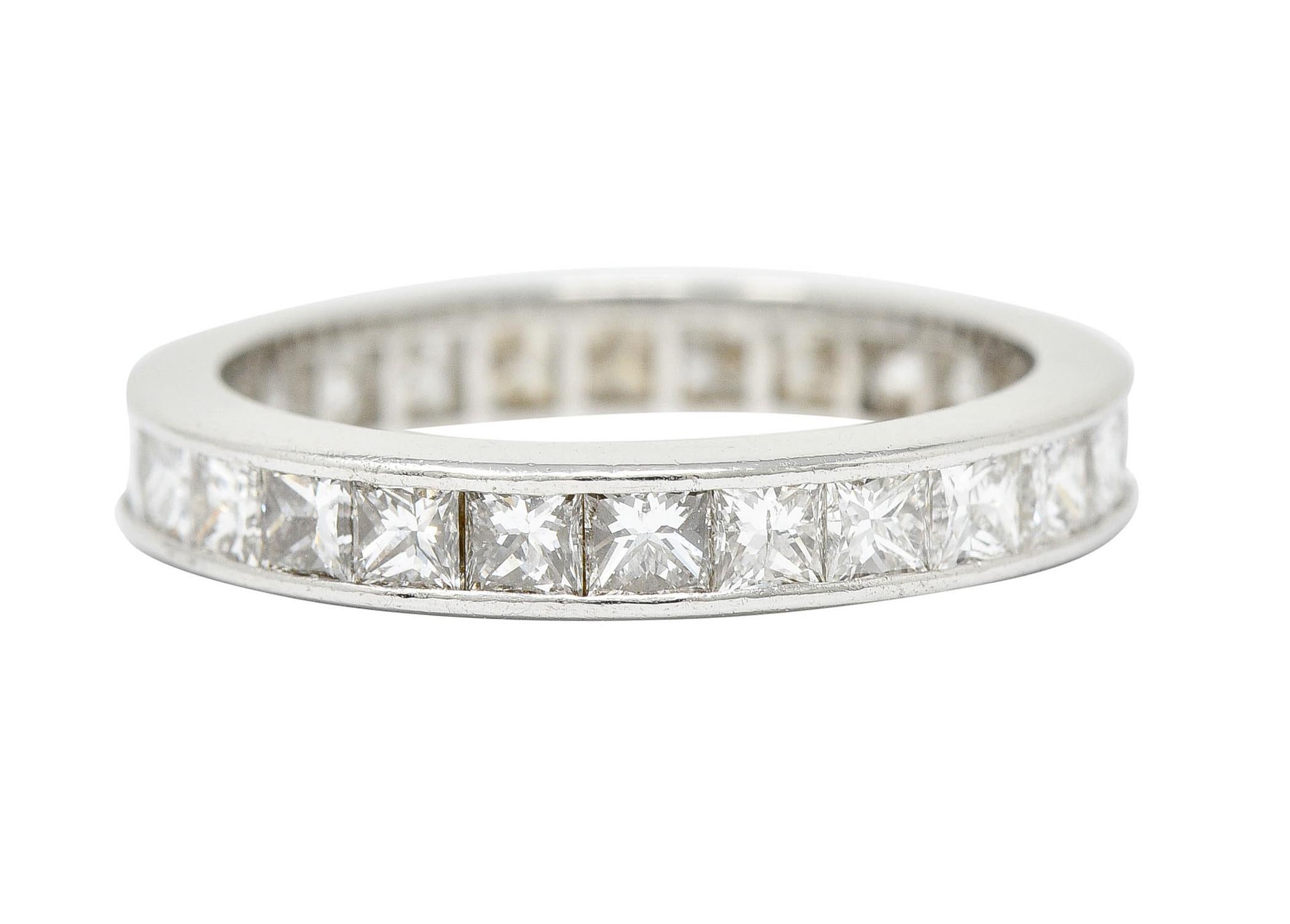 Contemporary Tiffany & Co. 1.55 Carats Diamond Platinum Eternity Band Ring