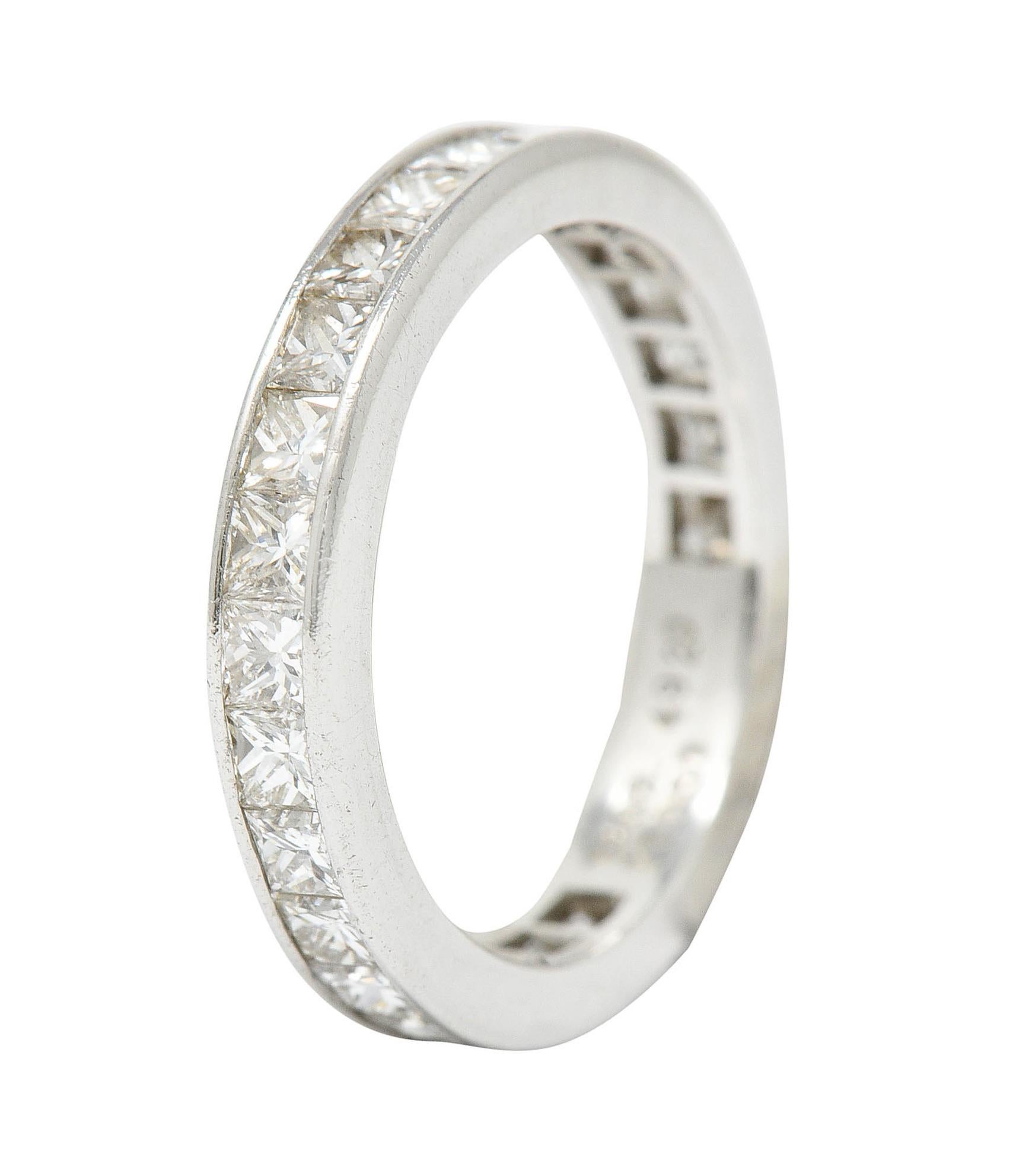 Tiffany & Co. 1.55 Carats Diamond Platinum Eternity Band Ring 1