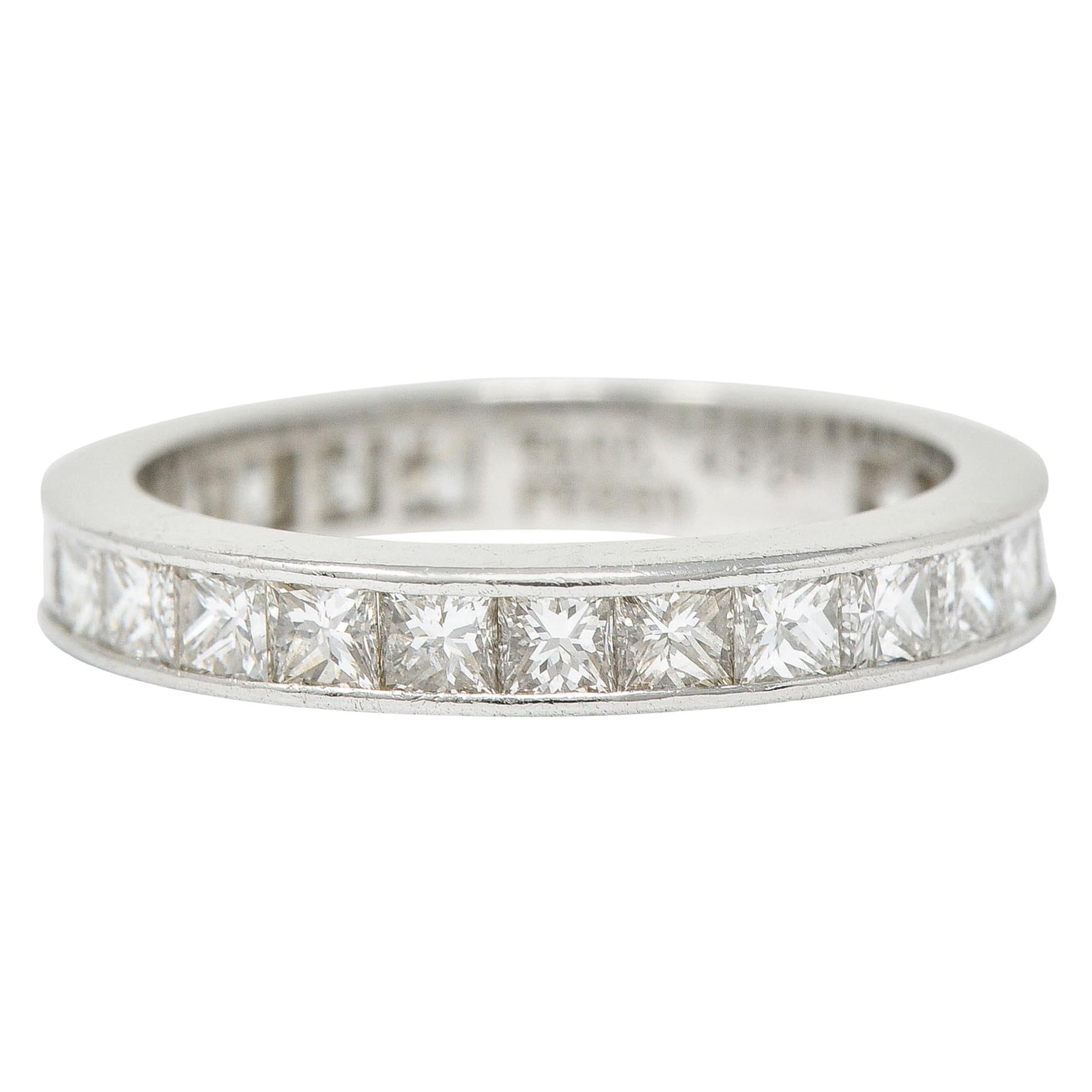 Tiffany & Co. 1.55 Carats Diamond Platinum Eternity Band Ring