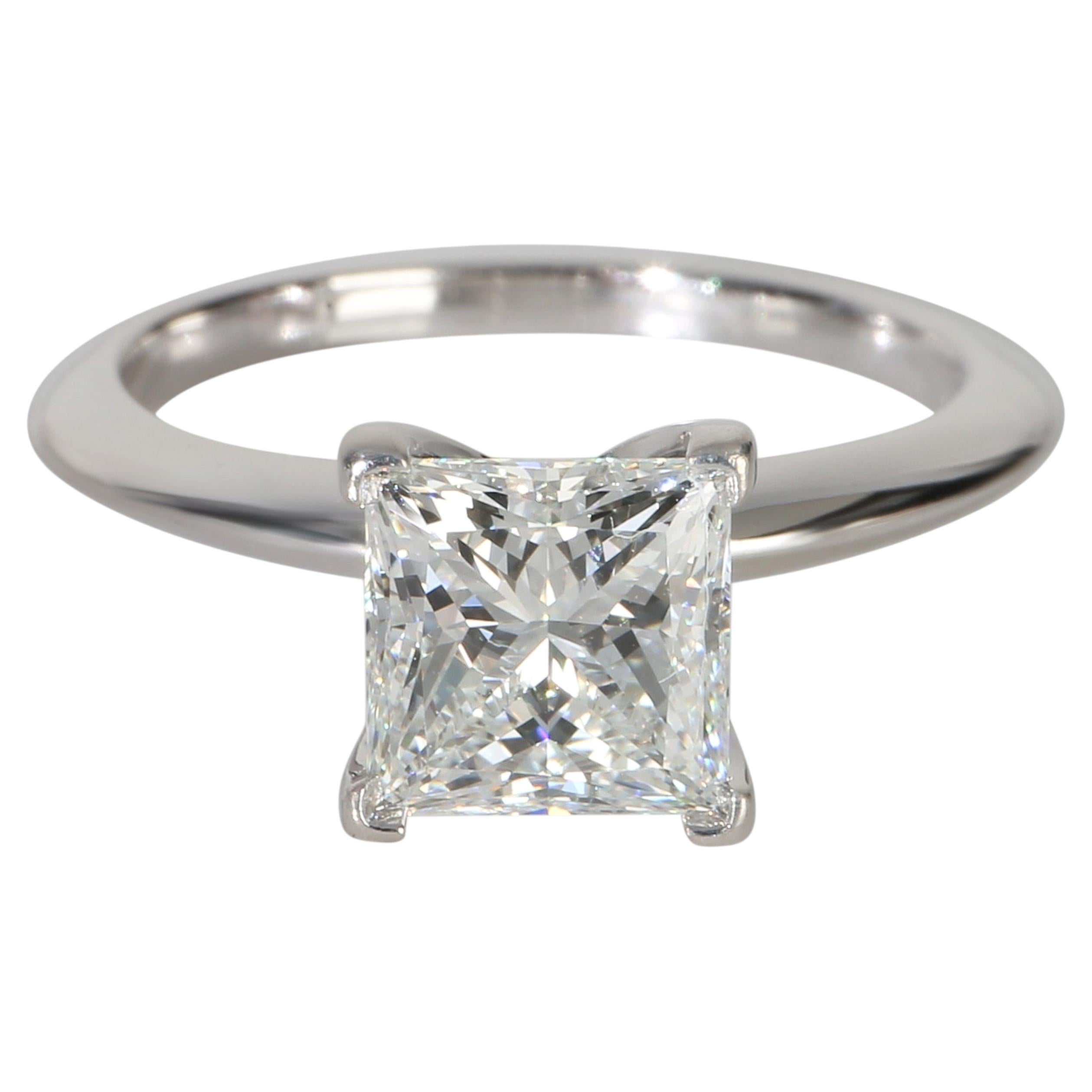 Tiffany & Co. 1.56 ct Princess Diamond Engagement Ring