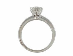 Tiffany & Co. 1.57 Carats Diamond Solitaire Engagement Platinum Ring
