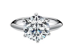 Tiffany & Co. Anillo de compromiso solitario con diamante talla brillante redondo de 1.58 quilates