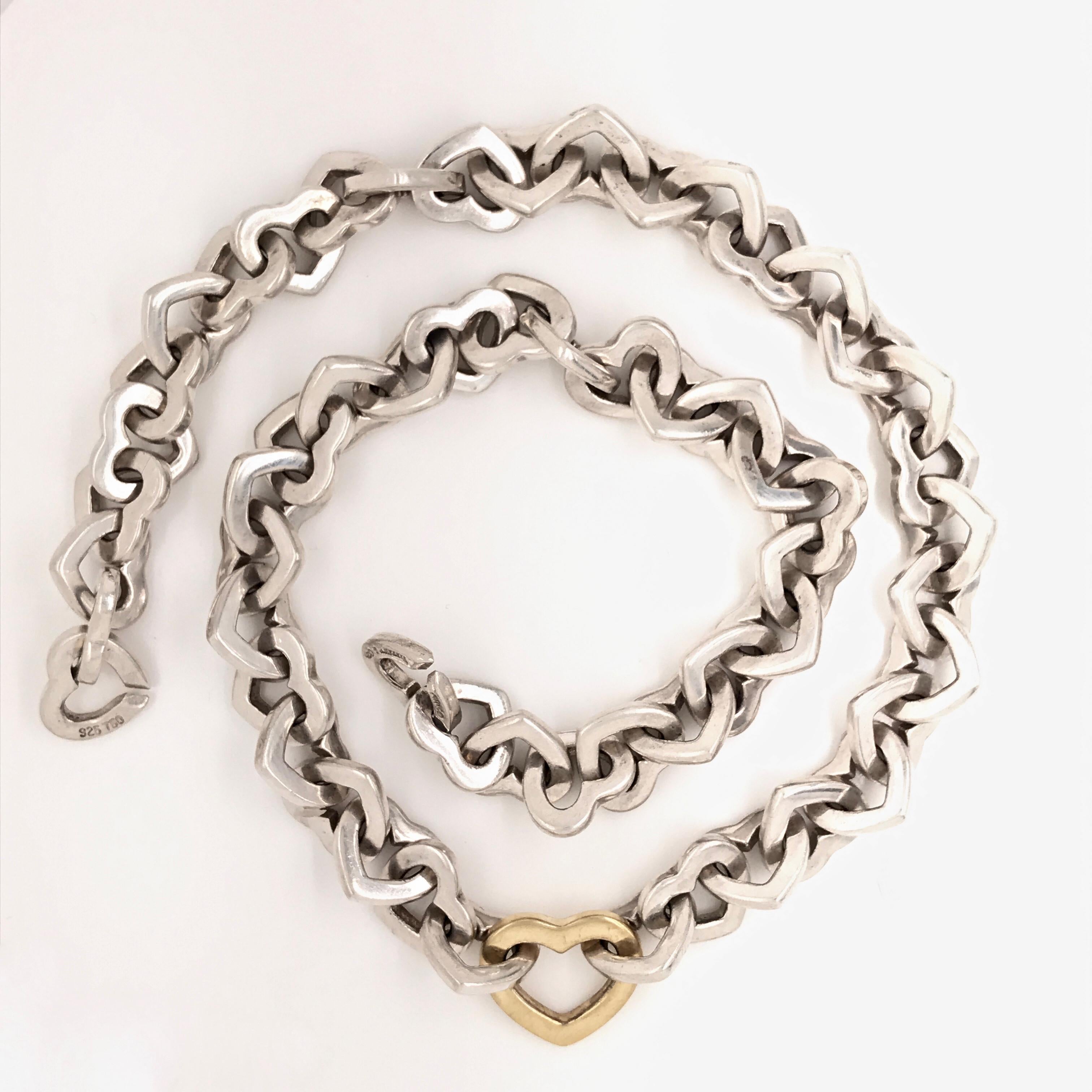 tiffany silver link necklace