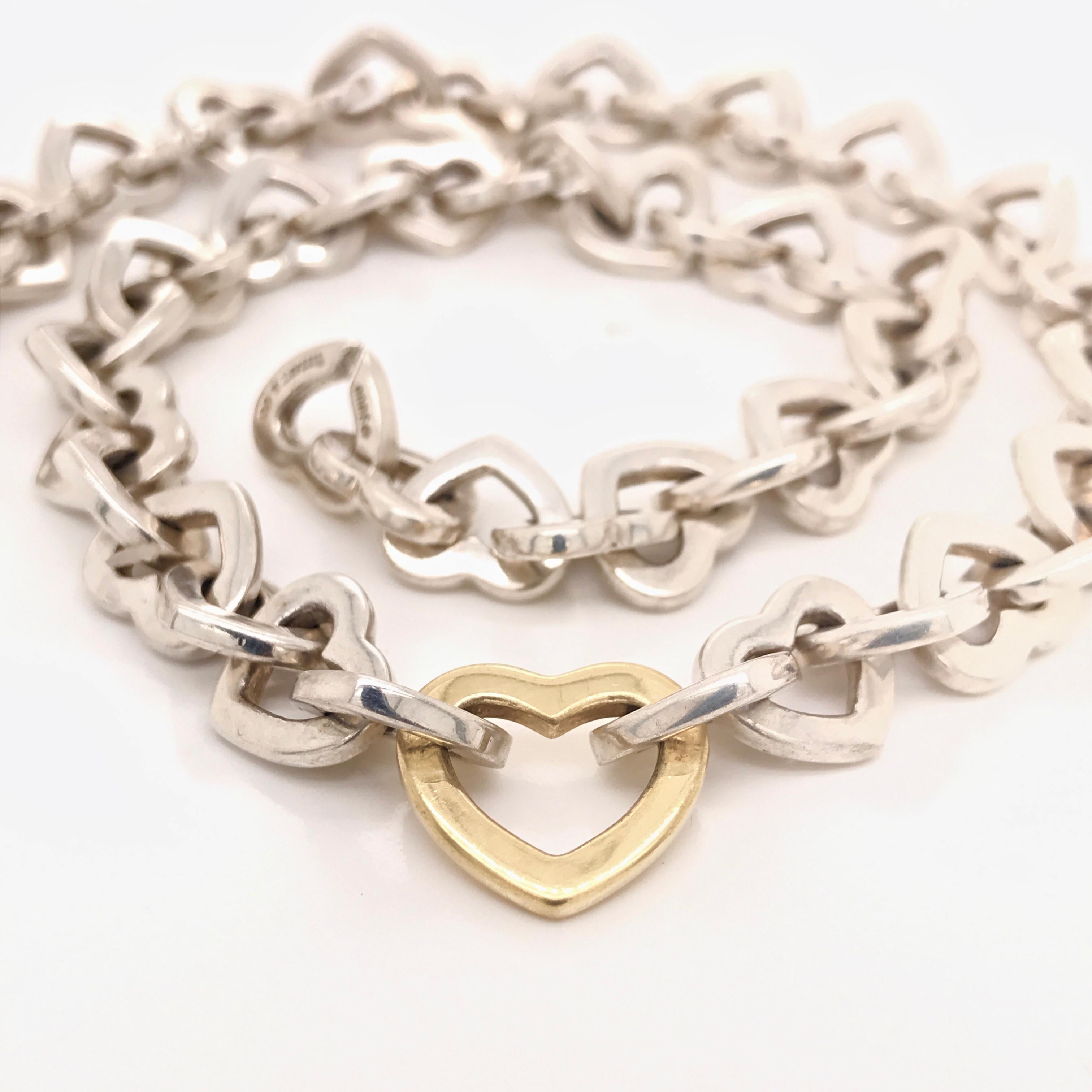 tiffany interlocking heart necklace