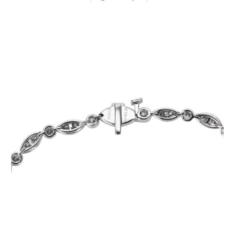 Marquise Cut Tiffany & Co. 1.60 Carat Diamond Jazz Bracelet in Platinum