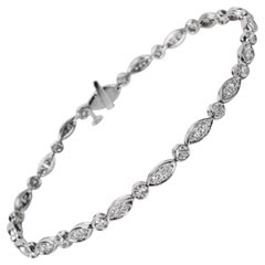 Tiffany & Co. 1.60 Carat Diamond Jazz Bracelet in Platinum