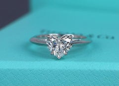 Tiffany & Co. 1.60 Carat Platinum Round Brilliant Cut Diamond Ring