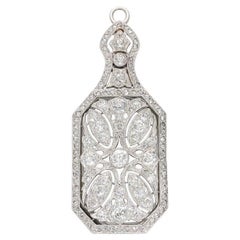 Tiffany & Co. 1,60 Karat Runder Brillant G VS1 Diamant-Platin-Anhänger Augenglas