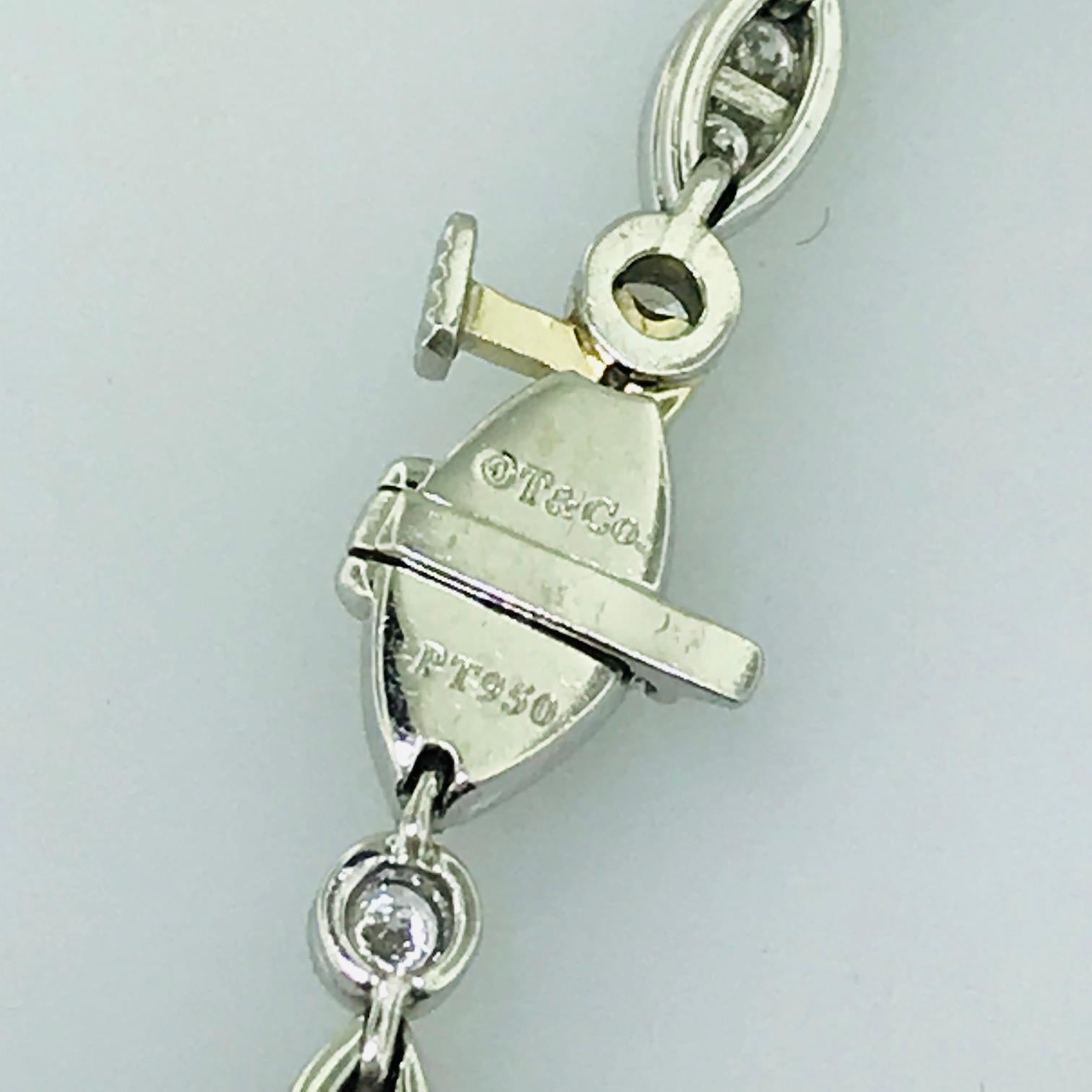 Tiffany & Co. 1.60 Carat Diamond Jazz Bracelet in Platinum 2