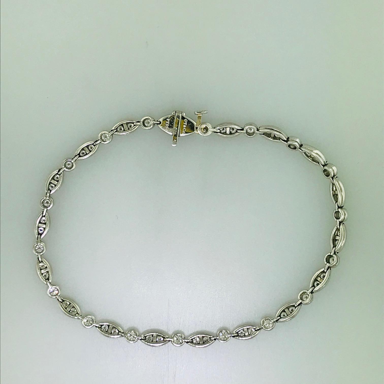 Women's Tiffany & Co. 1.60 Carat Diamond Jazz Bracelet in Platinum