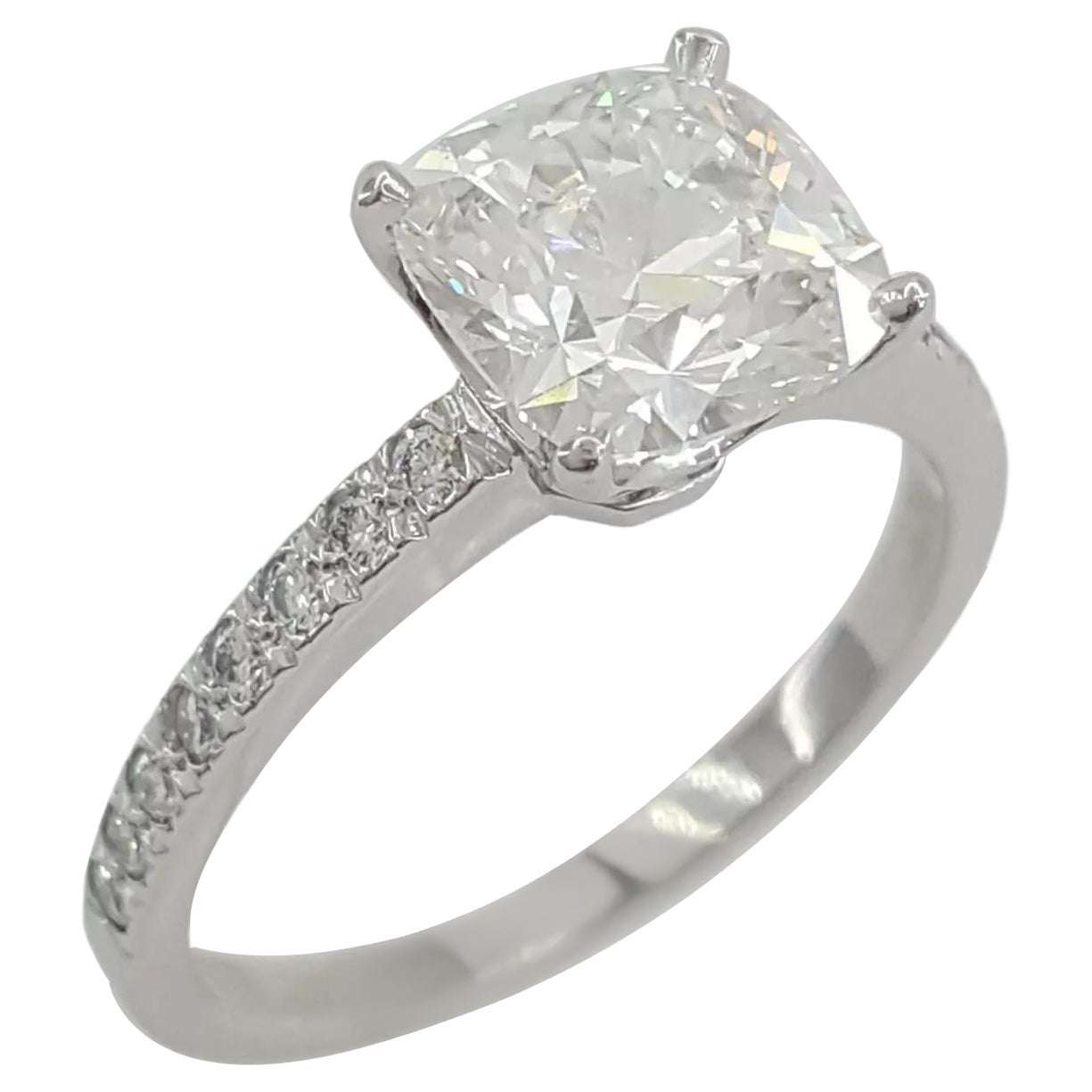 Tiffany 
Co 1.62 Carat Tiffany Novo Diamond Engagement Ring For Sale